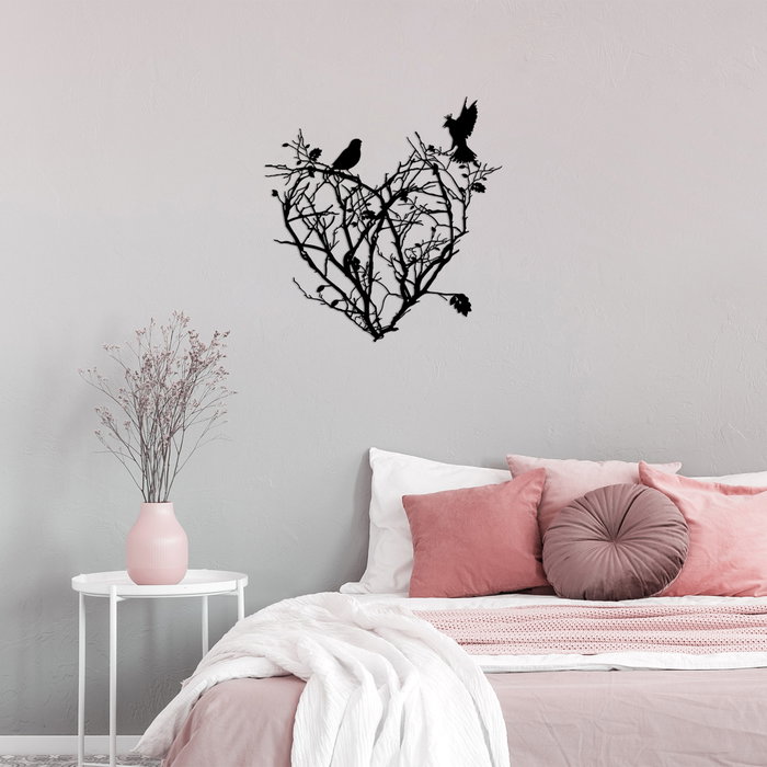 Wallity Bush Hearth - 468 Escultura de Pared de Metal Negra